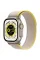 Apple Watch Ultra 49mm Titanium Case with Yellow/Beige Trail Loop S/M